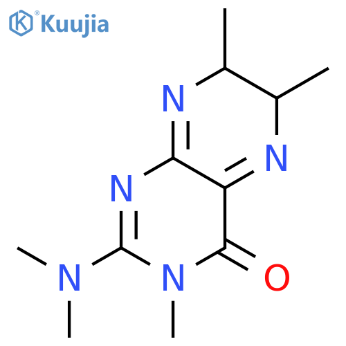 4(3H)-Pteridinone, 2-(dimethylamino)-6,7-dihydro-3,6,7-trimethyl- structure
