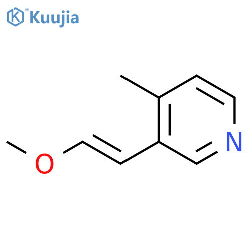 Pyridine, 3-(2-methoxyethenyl)-4-methyl-, (E)- (9CI) structure