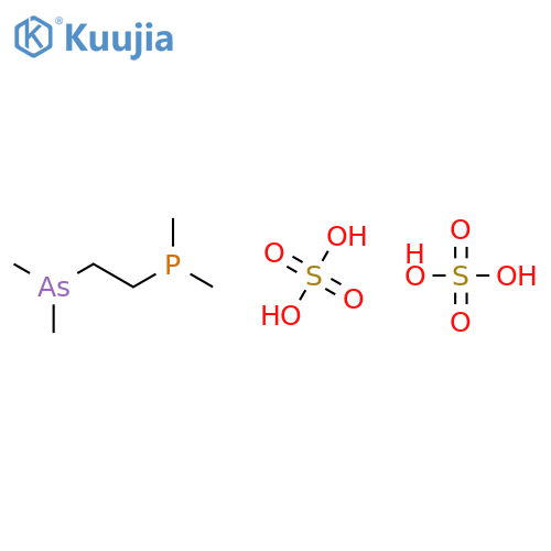 Phosphine, [2-(dimethylarsino)ethyl]dimethyl-, sulfate (1:2) structure