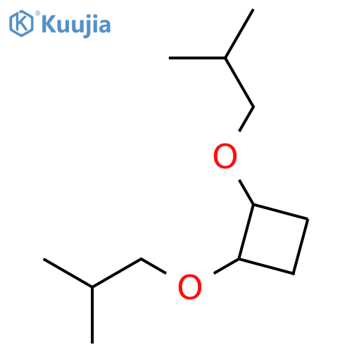 Cyclobutane, 1,2-bis(2-methylpropoxy)-, trans- structure