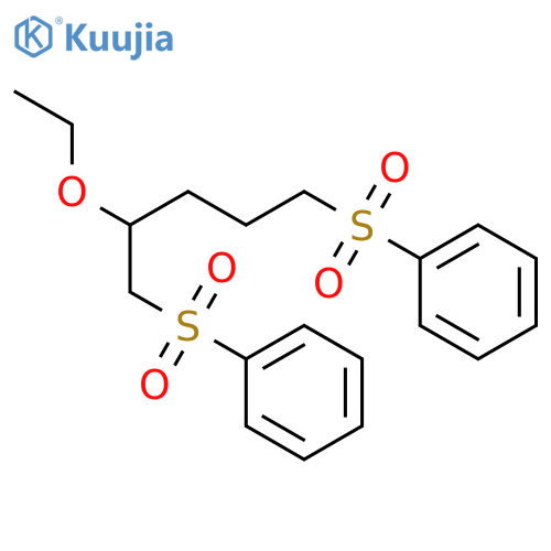 Benzene, 1,1'-[(2-ethoxy-1,5-pentanediyl)bis(sulfonyl)]bis- structure