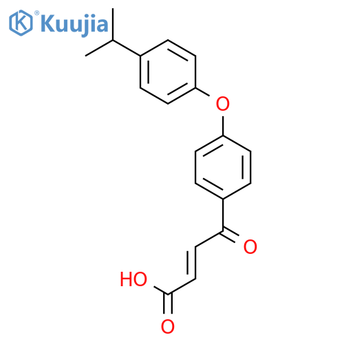 2-Butenoic acid, 4-[4-[4-(1-methylethyl)phenoxy]phenyl]-4-oxo- structure