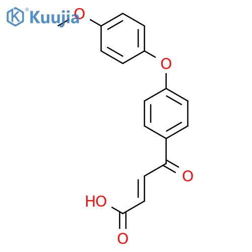 2-Butenoic acid, 4-[4-(4-methoxyphenoxy)phenyl]-4-oxo- structure