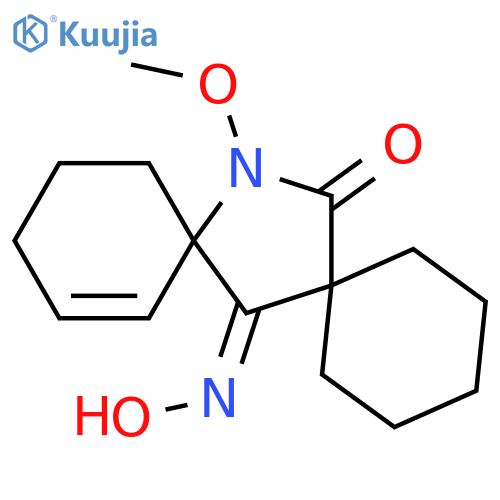 14-Azadispiro[5.1.5.2]pentadec-9-ene-7,15-dione, 14-methoxy-, 7-oxime, (Z)- (9CI) structure
