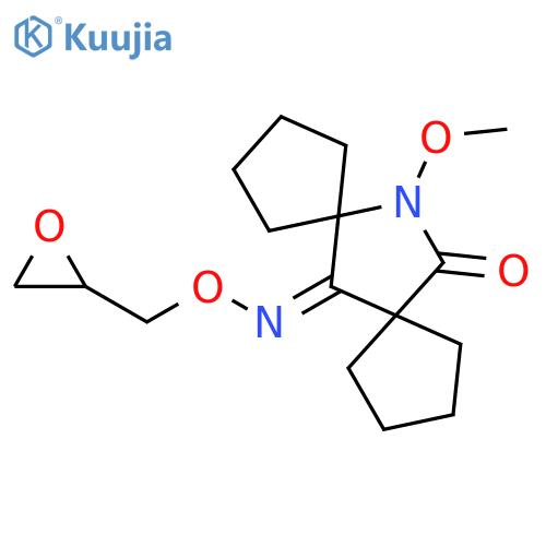 12-Azadispiro[4.1.4.2]tridecane-6,13-dione, 12-methoxy-, 6-[O-(oxiranylmethyl)oxime], (Z)- (9CI) structure