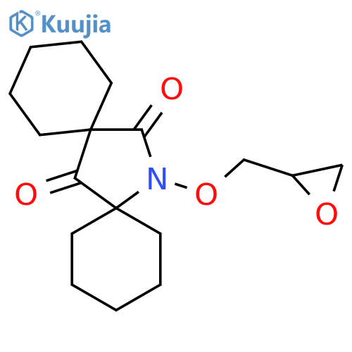 14-Azadispiro[5.1.5.2]pentadecane-7,15-dione, 14-(oxiranylmethoxy)- structure