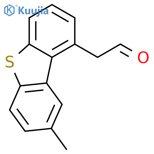 1-Dibenzothiopheneacetaldehyde, 8-methyl- structure
