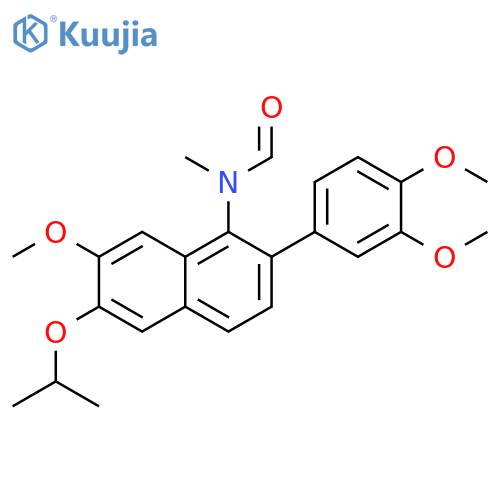 Formamide, N-[2-(3,4-dimethoxyphenyl)-7-methoxy-6-(1-methylethoxy)-1-naphthalenyl]-N-methyl- structure