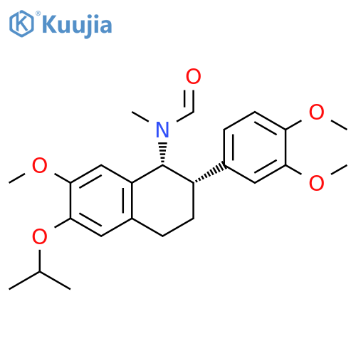 Formamide,N-[(1R,2S)-2-(3,4-dimethoxyphenyl)-1,2,3,4-tetrahydro-7-methoxy-6-(1-methylethoxy)-1-naphthalenyl]-N-methyl-,rel- structure