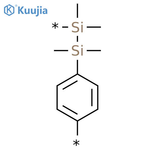 POLY[(1,1,2,2-TETRAMETHYL-1,2-DISILANEDIYL)-1,4-PHENYLENE] structure