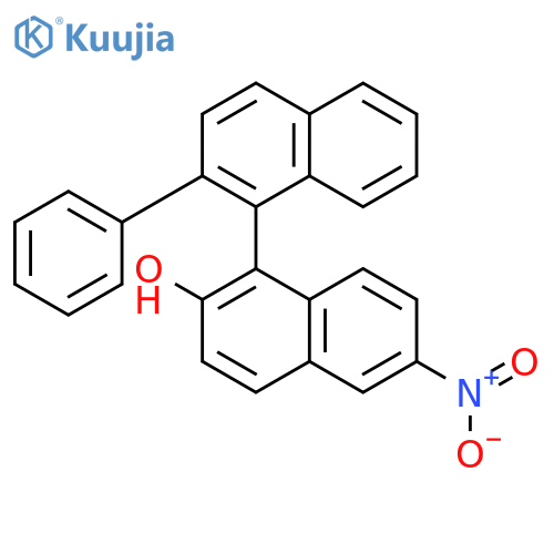 [1,1'-Binaphthalen]-2-ol, 6-nitro-2'-phenyl- structure