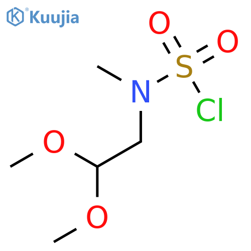 N-(2,2-dimethoxyethyl)-N-methylsulfamoyl chloride structure