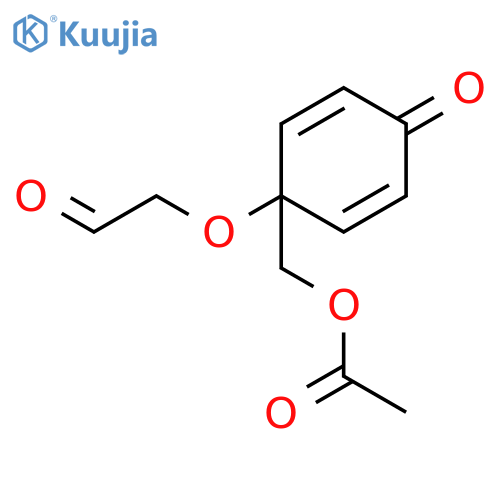 [4-Oxo-1-(2-oxoethoxy)cyclohexa-2,5-dien-1-yl]methyl acetate structure