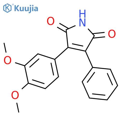 1H-Pyrrole-2,5-dione, 3-(3,4-dimethoxyphenyl)-4-phenyl- structure