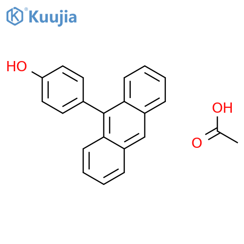 Phenol, 4-(9-anthracenyl)-, acetate structure