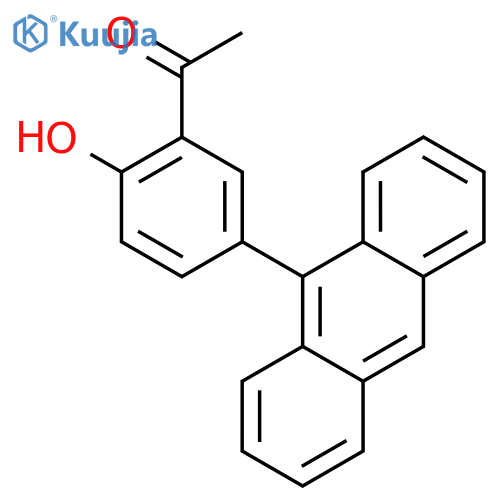 Ethanone, 1-[5-(9-anthracenyl)-2-hydroxyphenyl]- structure