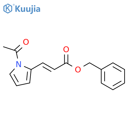 2-PROPENOIC ACID, 3-(1-ACETYL-1H-PYRROL-2-YL)-, PHENYLMETHYL ESTER, (2E)- structure