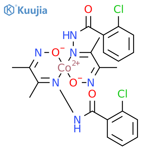Cobalt, bis[2-chlorobenzoic acid [2-(hydroxyimino)-1-methylpropylidene]hydrazidato]- (9CI) structure