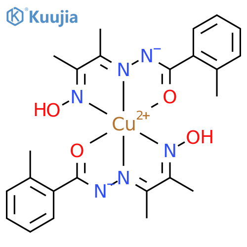 Copper, bis[2-methylbenzoic acid [2-(hydroxyimino)-1-methylpropylidene]hydrazidato]- (9CI) structure