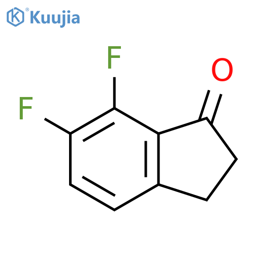 6,7-difluoroindan-1-one structure