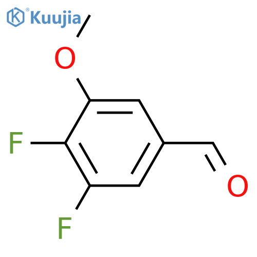 3,4-Difluoro-5-methoxybenzaldehyde structure