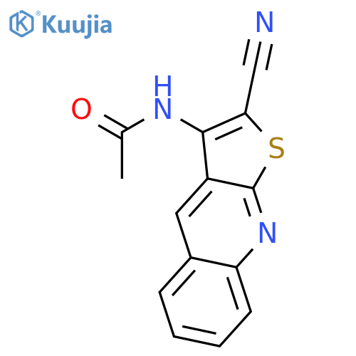 Acetamide, N-(2-cyanothieno[2,3-b]quinolin-3-yl)- structure