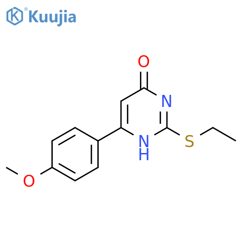 4(1H)-Pyrimidinone, 2-(ethylthio)-6-(4-methoxyphenyl)- structure