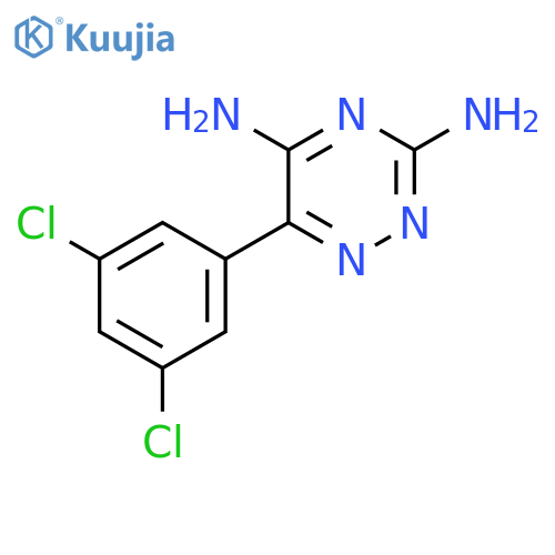 1,2,4-TRIAZINE-3,5-DIAMINE, 6-(3,5-DICHLOROPHENYL)- structure