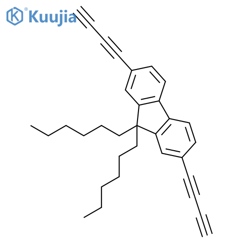 9H-FLUORENE, 2,7-DI-1,3-BUTADIYNYL-9,9-DIHEXYL- structure