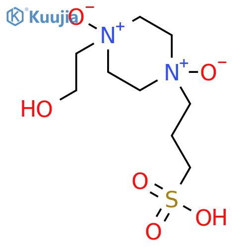 1-PIPERAZINEPROPANESULFONIC ACID, 4-(2-HYDROXYETHYL)-, 1,4-DIOXIDE structure