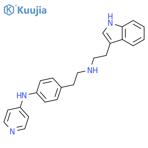 1H-INDOLE-3-ETHANAMINE, N-[2-[4-(4-PYRIDINYLAMINO)PHENYL]ETHYL]- structure