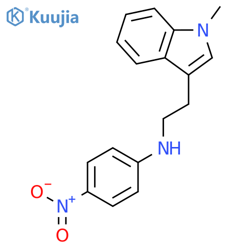 1H-Indole-3-ethanamine, 1-methyl-N-(4-nitrophenyl)- structure