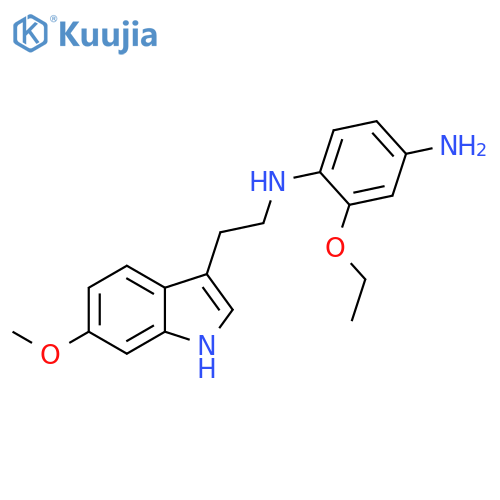 1,4-BENZENEDIAMINE, 2-ETHOXY-N1-[2-(6-METHOXY-1H-INDOL-3-YL)ETHYL]- structure