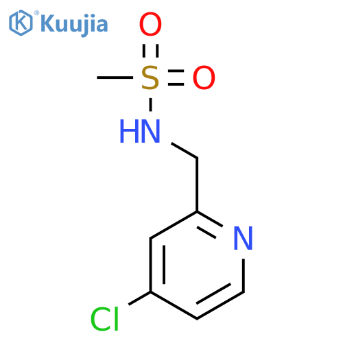 METHANESULFONAMIDE, N-[(4-CHLORO-2-PYRIDINYL)METHYL]- structure