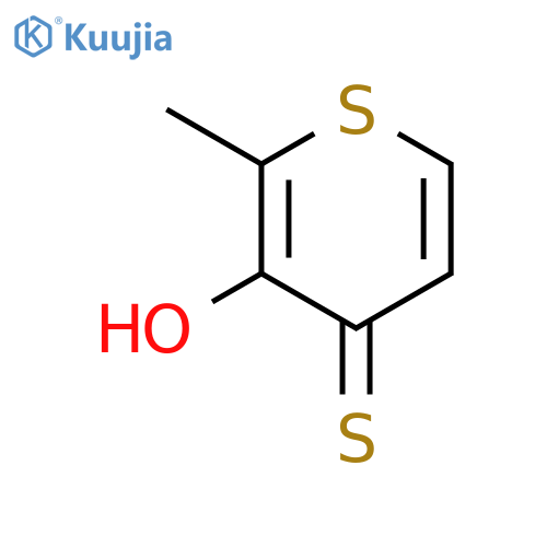 4H-THIOPYRAN-4-THIONE, 3-HYDROXY-2-METHYL- structure