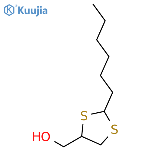 1,3-Dithiolane-4-methanol, 2-hexyl-, trans- structure