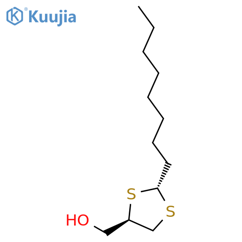 1,3-Dithiolane-4-methanol, 2-octyl-, trans- structure