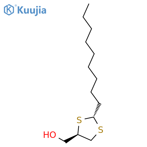 1,3-Dithiolane-4-methanol, 2-nonyl-, trans- structure