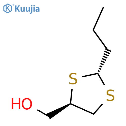 1,3-Dithiolane-4-methanol, 2-propyl-, trans- structure