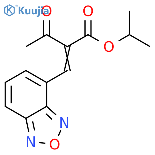 Butanoic acid, 2-(2,1,3-benzoxadiazol-4-ylmethylene)-3-oxo-, 1-methylethyl ester structure