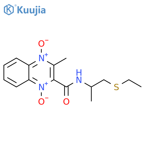 2-Quinoxalinecarboxamide, N-[2-(ethylthio)-1-methylethyl]-3-methyl-, 1,4-dioxide structure