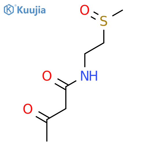 Butanamide, N-[2-(methylsulfinyl)ethyl]-3-oxo- structure