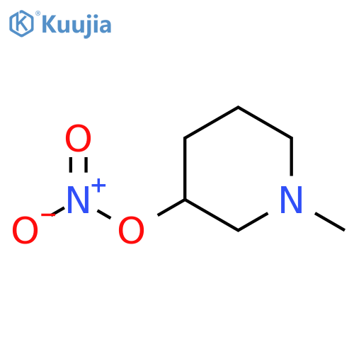 3-Piperidinol, 1-methyl-, nitrate (ester) structure