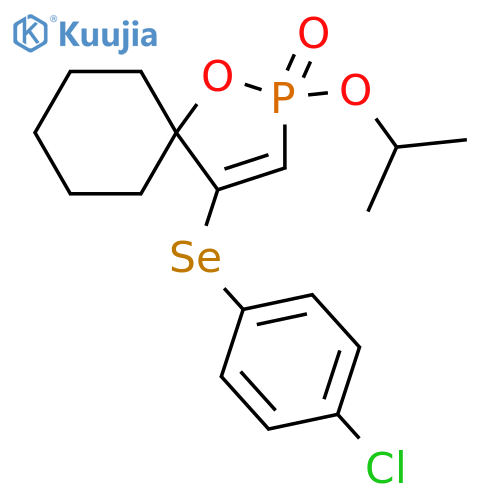 1-Oxa-2-phosphaspiro[4.5]dec-3-ene, 4-[(4-chlorophenyl)seleno]-2-(1-methylethoxy)-, 2-oxide structure