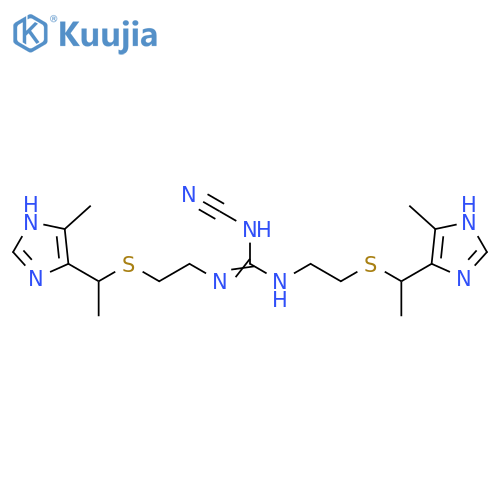 Guanidine,N-cyano-N',N''-bis[2-[[1-(5-methyl-1H-imidazol-4-yl)ethyl]thio]ethyl]- structure