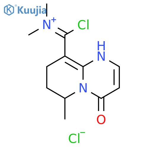 4H-Pyrido[1,2-a]pyrimidine-9-methanaminium, α-chloro-1,6,7,8-tetrahydro-N,N,6-trimethyl-4-oxo-, chloride (1:1) structure
