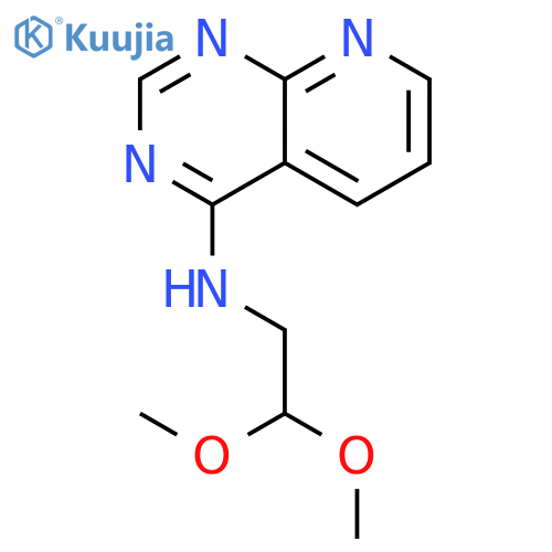 Pyrido[2,3-d]pyrimidin-4-amine, N-(2,2-dimethoxyethyl)- structure