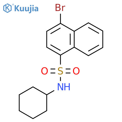 4-Bromo-N-cyclohexylnaphthalene-1-sulfonamide structure