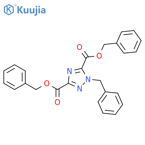1H-1,2,4-Triazole-3,5-dicarboxylic acid, 1-(phenylmethyl)-, 3,5-bis(phenylmethyl) ester structure