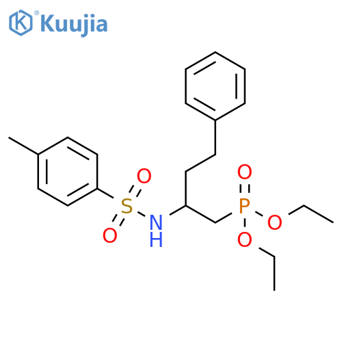 Phosphonic acid, [2-[[(4-methylphenyl)sulfonyl]amino]-4-phenylbutyl]-,diethyl ester structure